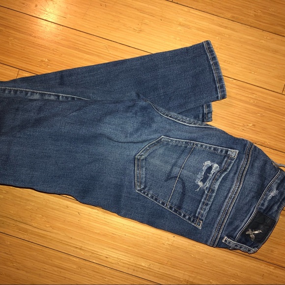 high rise american eagle skinny ripped jeans - Picture 5 of 7